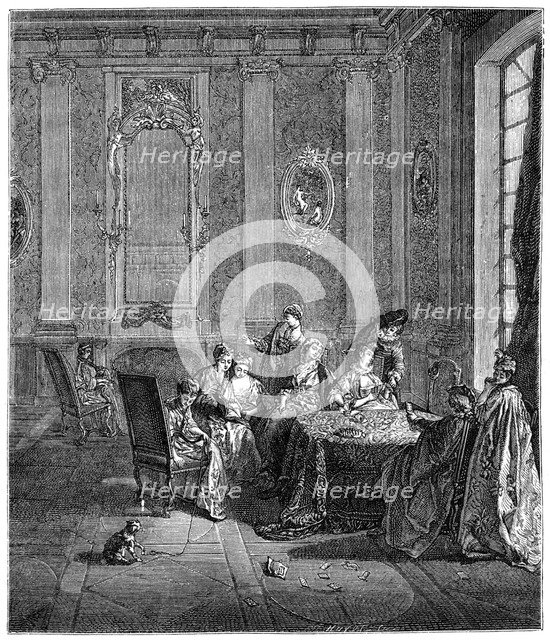 The Winter, (1885).Artist: Lancret