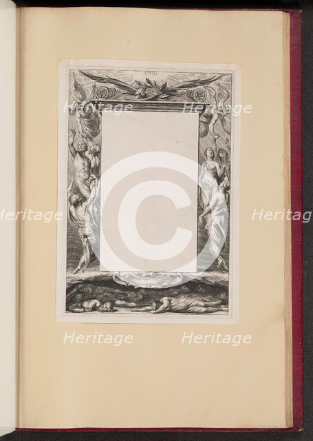 Border Illustration with Heaven and Hell "Corpora S.S.", 1613/1646. Creator: Unknown.