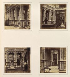 [Façade, Views, and Entrance Loggia of the Renaissance Court], ca. 1859. Creator: Attributed to Philip Henry Delamotte.