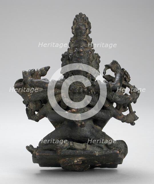 The Hindu God Shiva Shrikantha in Union with His Consort, Guhyakali, 11th-12th century. Creator: Unknown.