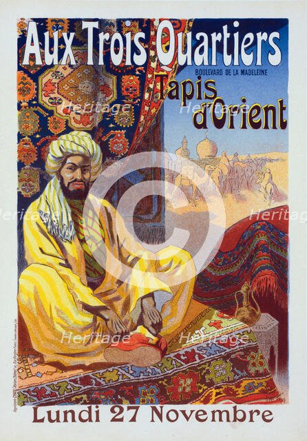 Affiche pour les "Trois Quartiers"., c1900. Creator: Rene Pean.