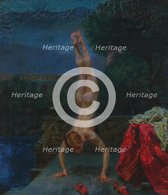 Susanna at her Bath, 1907. Creator: Zahrtmann, Kristian (1843-1917).