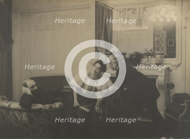 Paul Poujaud, Mme. Arthur Fontaine, and Degas, 1895. Creator: Edgar Degas.