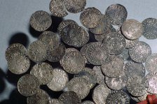 Silver pennies of William I. Artist: Unknown