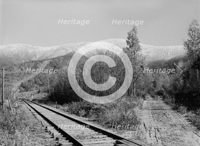 Mt. Washington from near base station, White Mountains, c1900. Creator: Unknown.