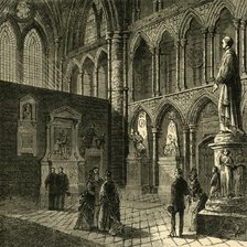 'Poets' Corner, Westminster Abbey', (1881). Creator: Unknown.