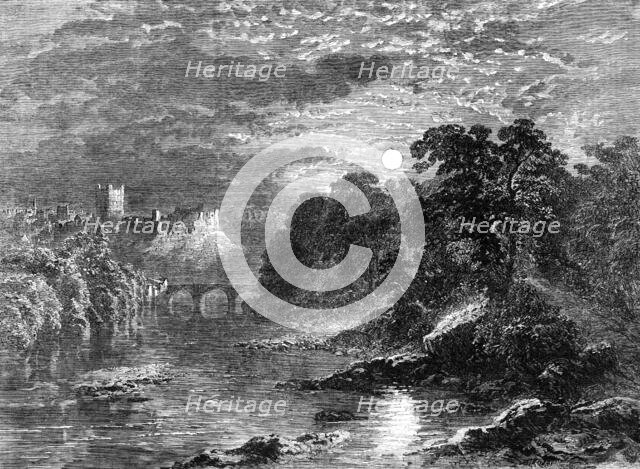 "Richmond Castle, Yorkshire", by G. Dodgson, in the exhibition of the Society of..., 1862. Creator: Mason Jackson.