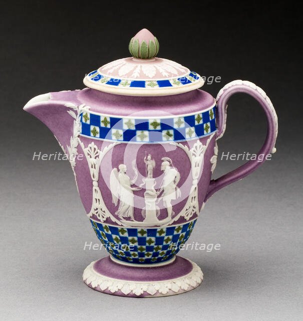 Hot Water Pitcher, Burslem, c. 1800. Creator: Wedgwood.
