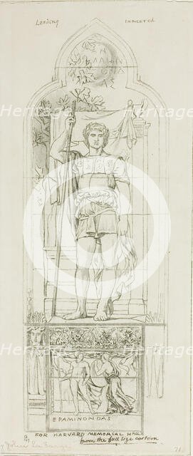 Study for a Stained Glass Window, c.1875. Creator: John La Farge.