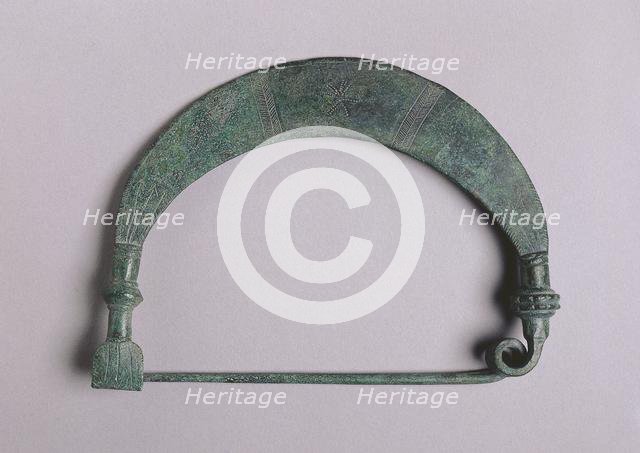 Fibula with Solar Design, c. 700-675 BC. Creator: Unknown.