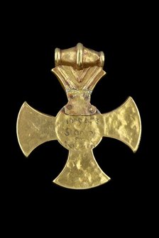 Pendant (Ixworth Cross), Anglo-Saxon Period, c7th century. Artist: Unknown.