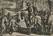 'Die vanit Oudt legher door hongher ende noodt gheuen hen op, ende bidden lyfs ghenade ...', 1612. Artist: Antonio Tempesta.