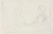 Two Seated Women (verso), 1856-1860. Creator: Edgar Degas (French, 1834-1917).