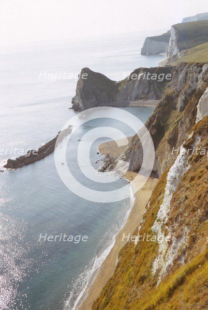 Durdle Door from East, Dorset Coast, 20th century. Artist: CM Dixon.