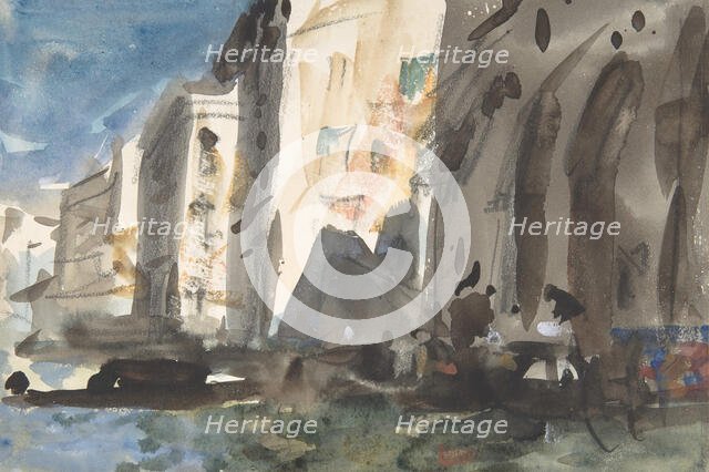 Bridge on the Grand Canal, Venice, 19th century. Creator: Hercules Brabazon Brabazon.