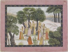 The Gopis Search for Krishna from a Bhagavata Purana, ca. 1780. Creator: Unknown.