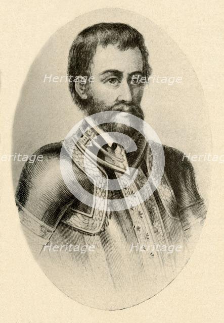 'Portrait of Hernando De Soto, showing Spanish Armour of 16th century', c1520-1540, (1937). Creator: Unknown.