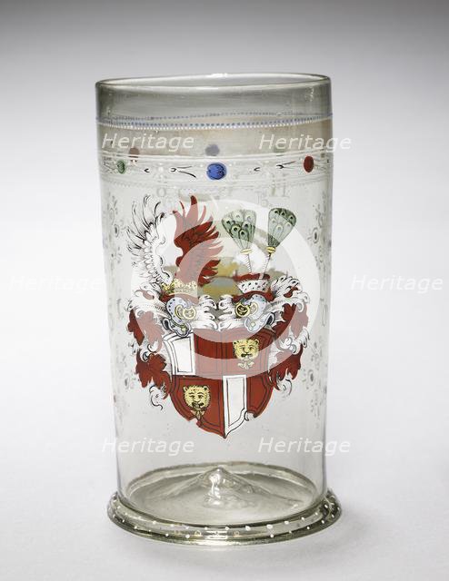 Beaker with Coats-of-Arms, 1607. Creator: Unknown.
