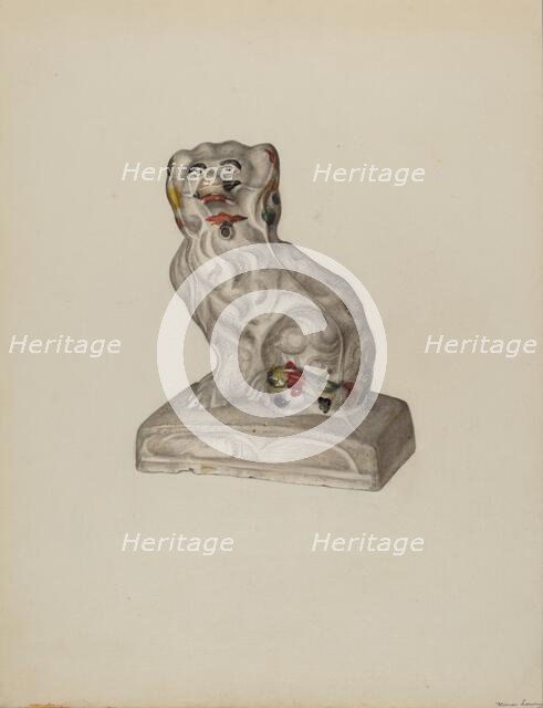 Prince Charles Spaniel, c. 1940. Creator: Mina Lowry.