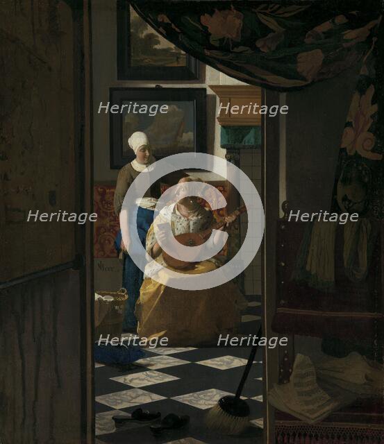 The Love Letter, c.1669-c.1670. Creator: Jan Vermeer.