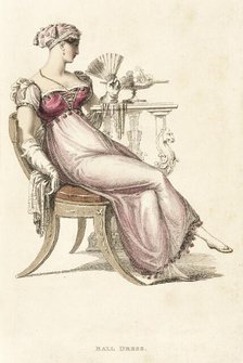 Fashion Plate (Ball Dress), 1812. Creator: Rudolph Ackermann.