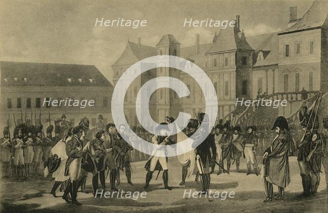 Napoleon's Departure from Fontainebleau, 20 April 1814, (1921). Creator: Unknown.