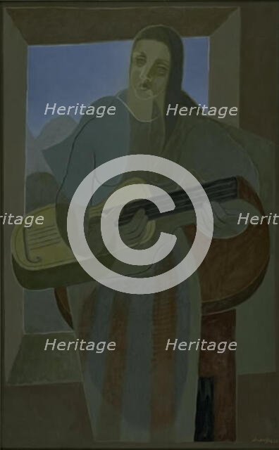 The Guitar Player, 1926. Creator: Juan Gris.