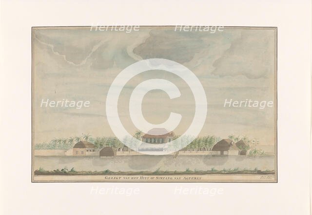 The Residents House at Simpang van Agteren, 1809.  Creator: C. Coolen.