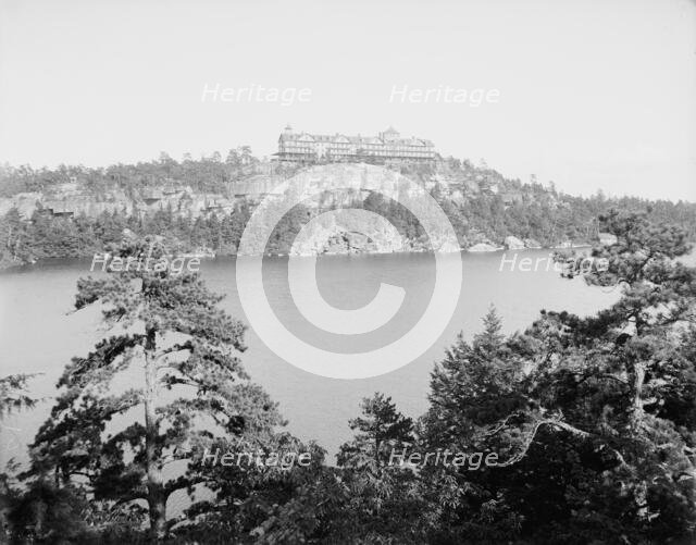 Cliff House from across the lake, Lake Minnewaska, N.Y., between 1900 and 1905. Creator: Unknown.