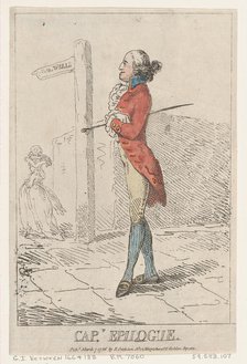 Captain Epilogue, March 7, 1786., March 7, 1786. Creator: Thomas Rowlandson.