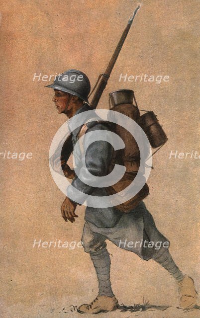 'Un jeune soldat francais', 1915. Creator: Jean Droit.