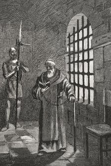 Antipope John XXIII, (c1370-1419) in prison after being deposed in 1415 (1890).  Creator: Joan Serra y Pausas.