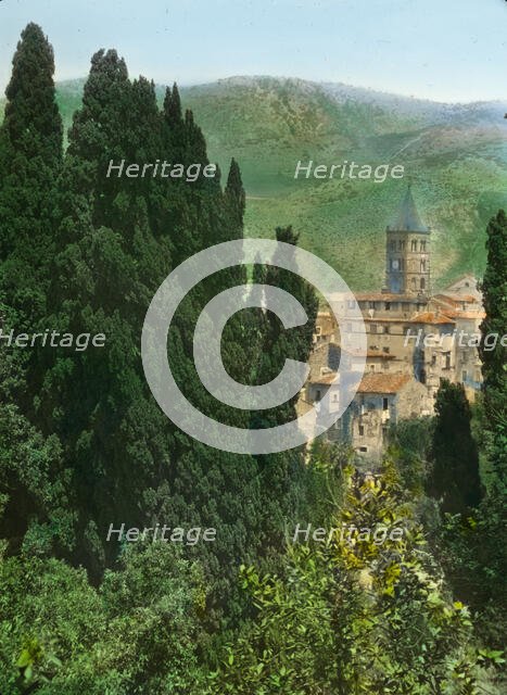 Villa d'Este, Tivoli, Lazio, Italy, 1925. Creator: Frances Benjamin Johnston.