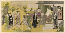 Fuji no uraba, from the series "A Fashionable Parody of the Tale of Genji", c1789/94. Creator: Hosoda Eishi.