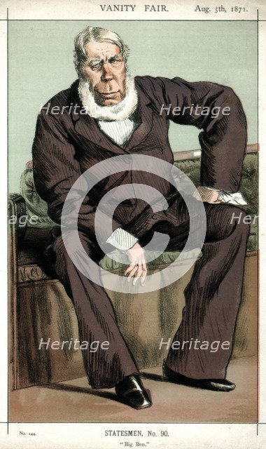 'Big Ben' George Bentinck, British politician, 1871.Artist: Coide