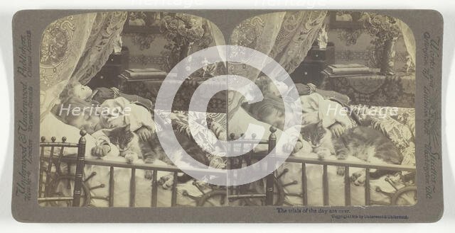 The trials of the day are over, 1905. Creator: Underwood & Underwood.