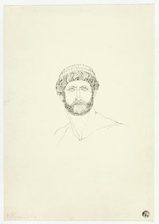 Bust of Bearded Man, n.d. Creator: John Flaxman.