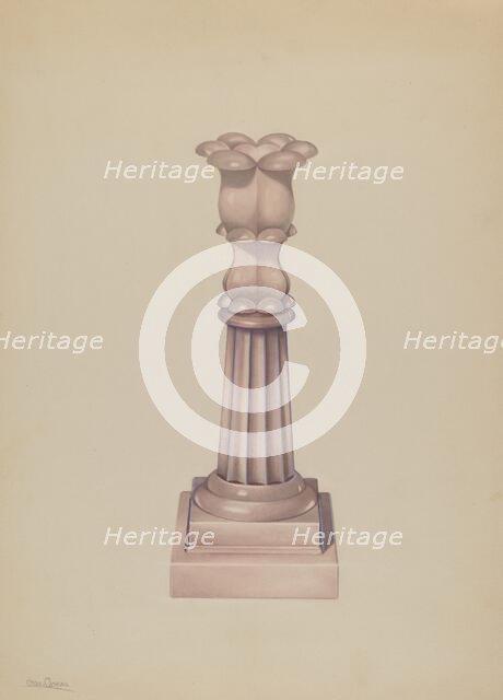 Candlestick, c. 1936. Creator: Charles Caseau.