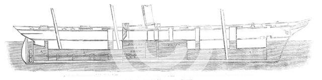 Plan of Lungley's Unsinkable Ship, 1861. Creator: Unknown.