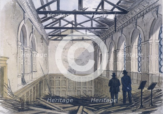 Haberdashers' Hall, London, 1864. Artist: Anon