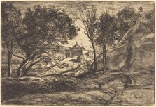 Souvenir of Tuscany (Souvenir de Toscane), c. 1845. Creator: Jean-Baptiste-Camille Corot.