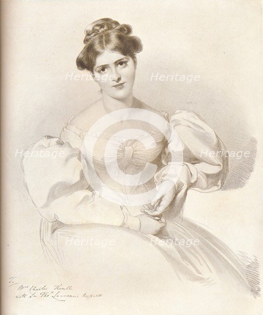 Frances Anne Fanny Kemble, (1809-1893), British actress, c1829, (1909). Artist: Richard James Lane