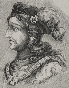 Gesaleico, (d511), Visigothic king from 507 to 510, 1853.  Creator: Unknown.