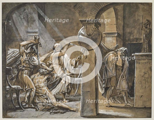 The Death of Timophanes, 1842. Creator: Gros, Antoine Jean, Baron (1771-1835).