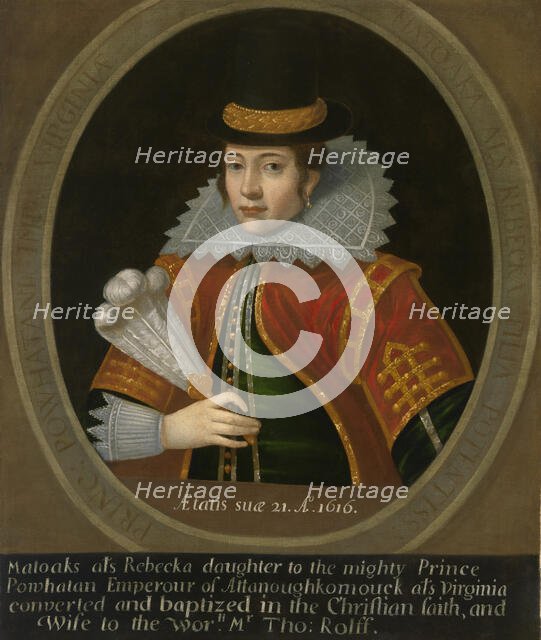 Pocahontas, after 1616. Creator: Unknown.