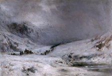 Passage of Montrose's Army Through Glencoe (Legend of Montrose), 1876. Creator: George Reid.