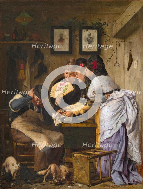 Complaint to the shoemaker, 1878. Creator: Echtler, Adolf (1843-1914).