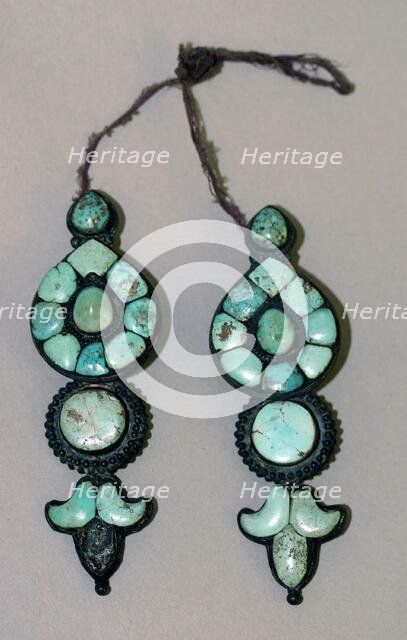 Pair of Women's Earrings, 19th century. Creator: Unknown.