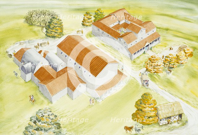 Wall Roman Site, c2nd century, (c1990-2010). Artist: Claire Thorne.