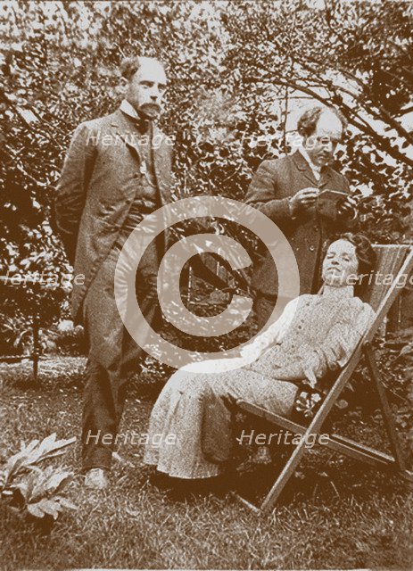 Emil, Anna and Nikolai Medtner, 1900s. Artist: Anonymous  